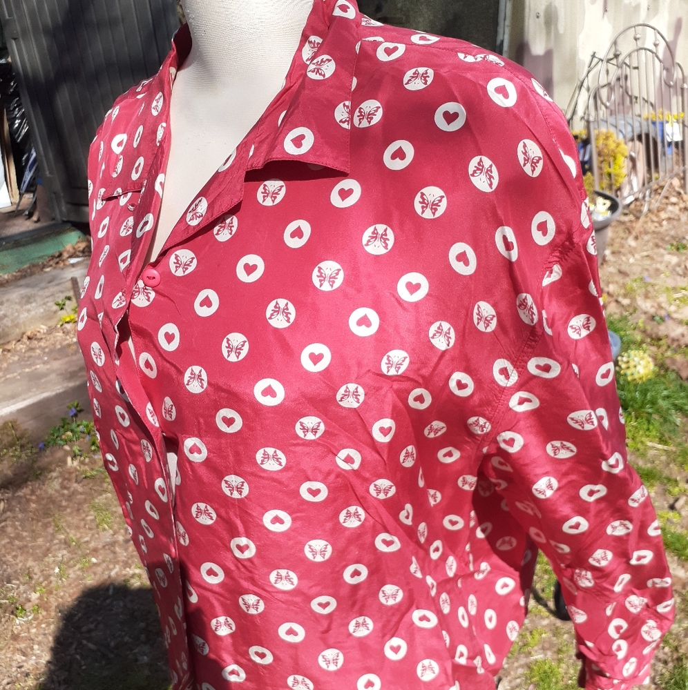 Vintage silk button-down, the Limited